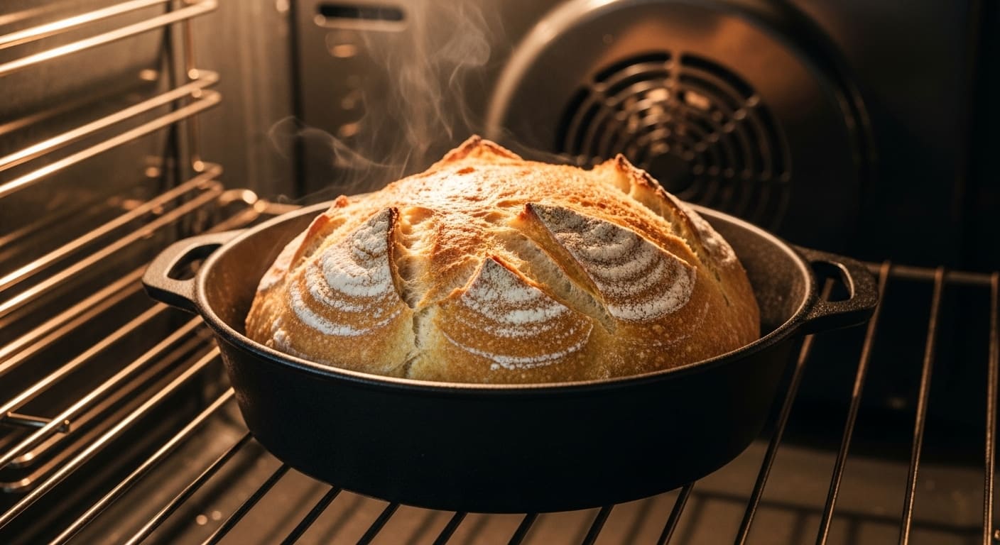 Mãos modelando massa de pão de fermentação natural em bancada de madeira